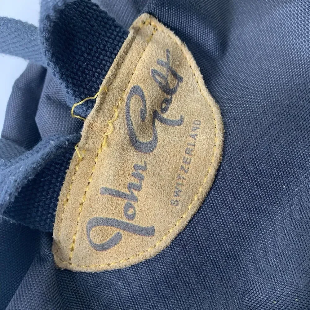 John Galt Switzerland Black (or Dk Dk Blue) Canvas Backpack Small